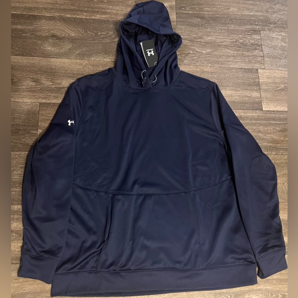 Under Armour Storm Women’s Fleece Pocket Midnight Navy Blue Hoodie Size XXL